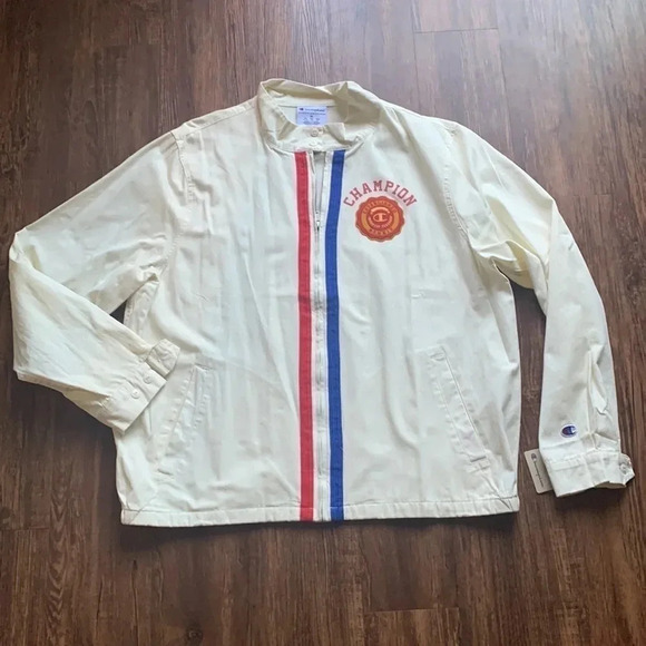 Champion Varsity Jacket Crest Patch Full Zip Men’s Size XL NWT - Picture 3 of 14